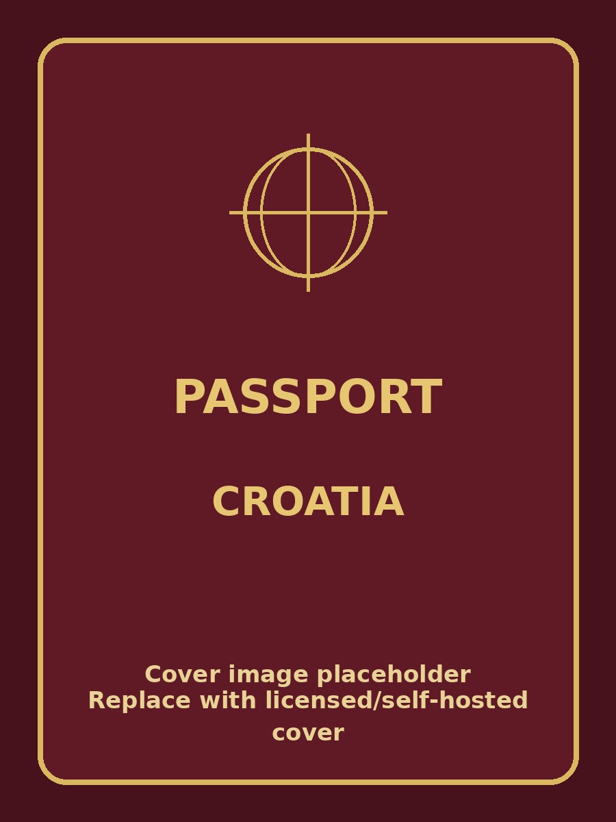 Croatia Passport cover